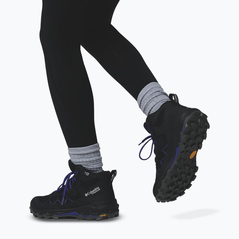 Dámske trekingové topánky Columbia Peakfreak Titanum Outdry Mid black/purple quartz 6