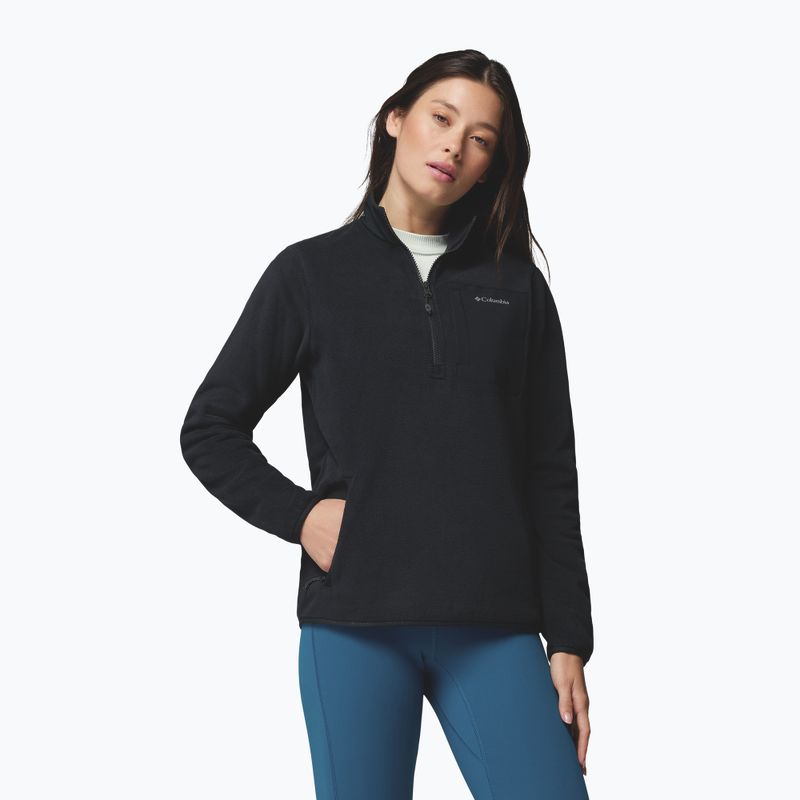 Dámska fleecová mikina Columbia Pacific Arch 200 Half Zip Fleece Black 5