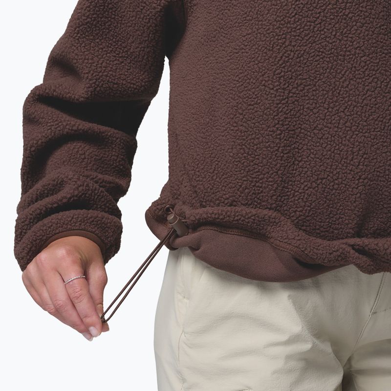 Dámska fleecová mikina Columbia Helvetia II Cropped Half Snap Fleece tobacco 6