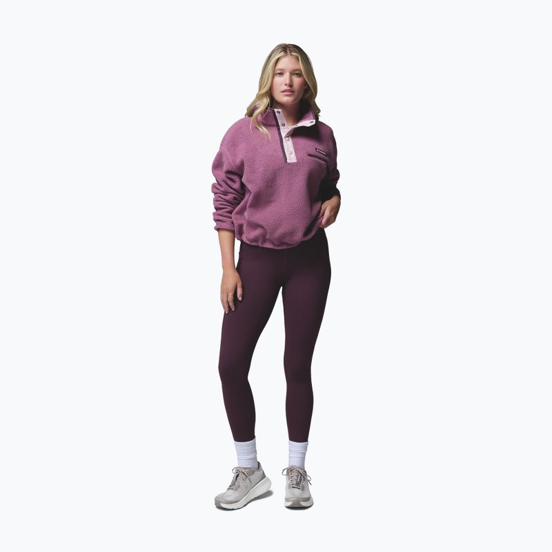 Dámska fleecová mikina Columbia Helvetia II Cropped Half Snap Fleece antique mauve/mineral pink 2