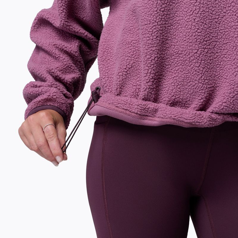 Dámska fleecová mikina Columbia Helvetia II Cropped Half Snap Fleece antique mauve/mineral pink 6