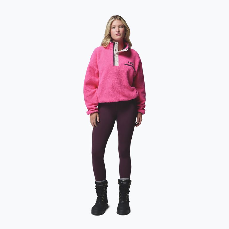 Dámska fleecová mikina Columbia Helvetia II Cropped Half Snap Fleece nico/dark stone 2