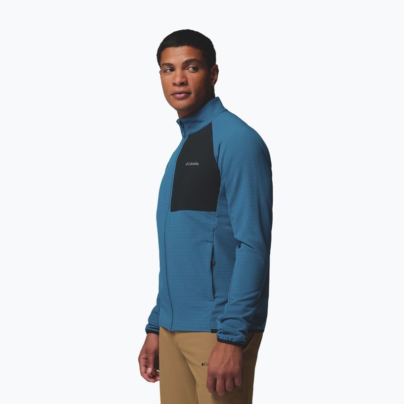 Pánska fleecová mikina Columbia Superior Summit Grid Full Zip phoenix blue 5
