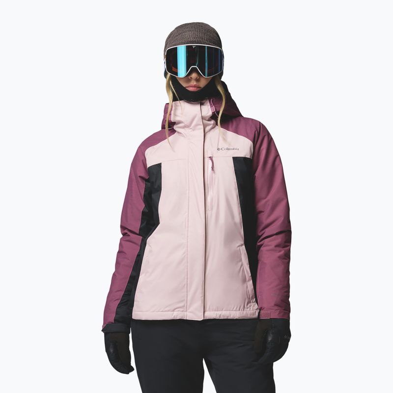 Dámska lyžiarska bunda Columbia Snowy Summit Ins mineral pink/black/antique mauve x dye