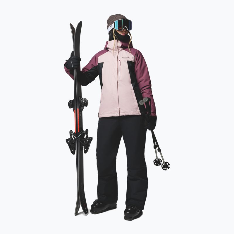 Dámska lyžiarska bunda Columbia Snowy Summit Ins mineral pink/black/antique mauve x dye 2