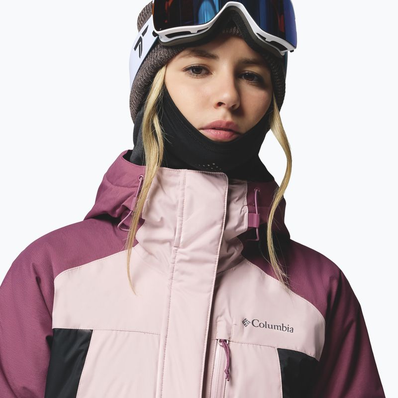 Dámska lyžiarska bunda Columbia Snowy Summit Ins mineral pink/black/antique mauve x dye 6