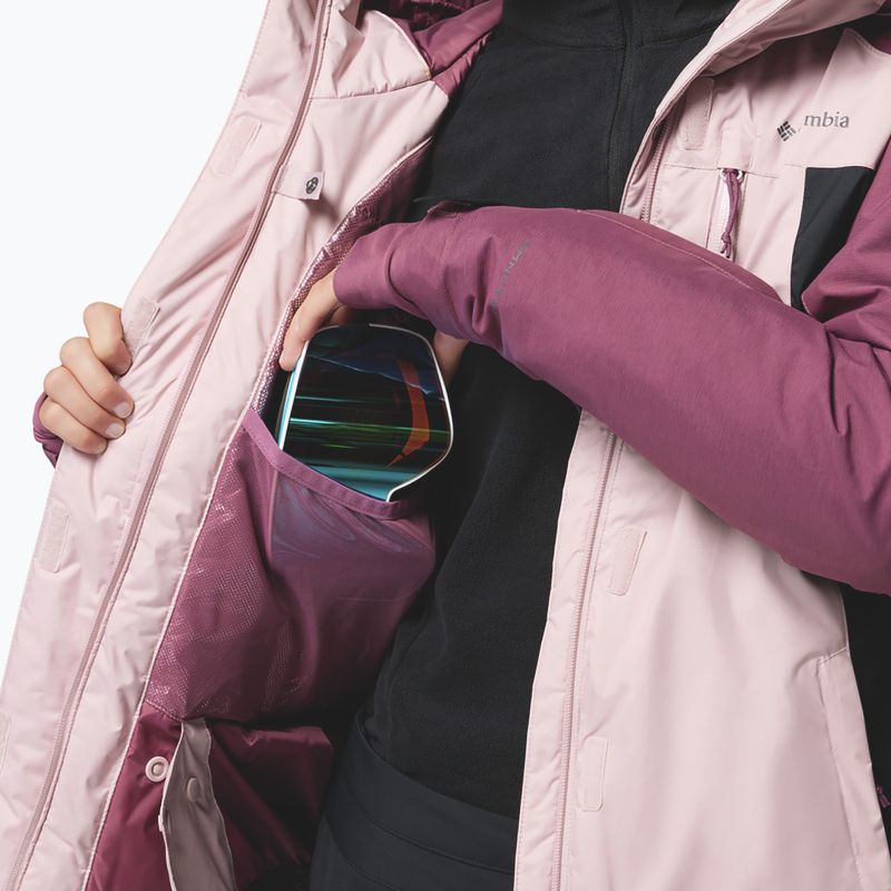 Dámska lyžiarska bunda Columbia Snowy Summit Ins mineral pink/black/antique mauve x dye 8