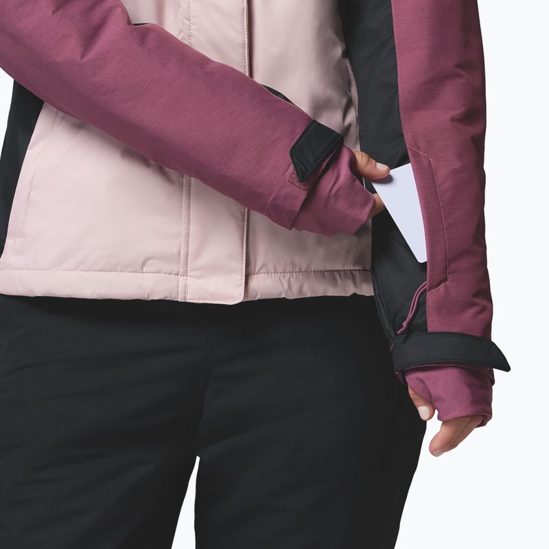 Dámska lyžiarska bunda Columbia Snowy Summit Ins mineral pink/black/antique mauve x dye 10