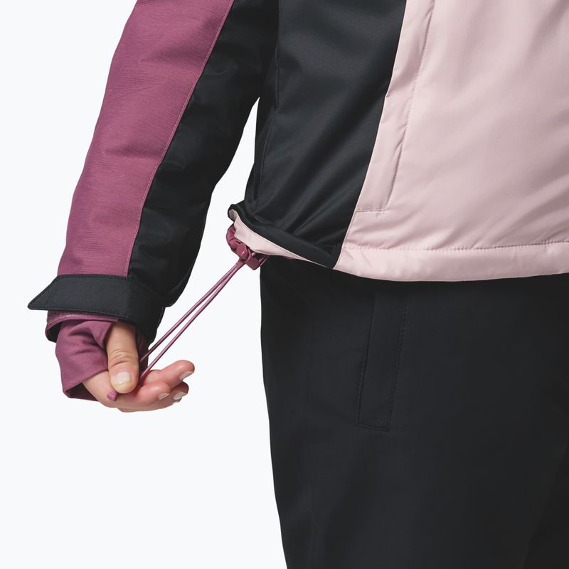 Dámska lyžiarska bunda Columbia Snowy Summit Ins mineral pink/black/antique mauve x dye 11