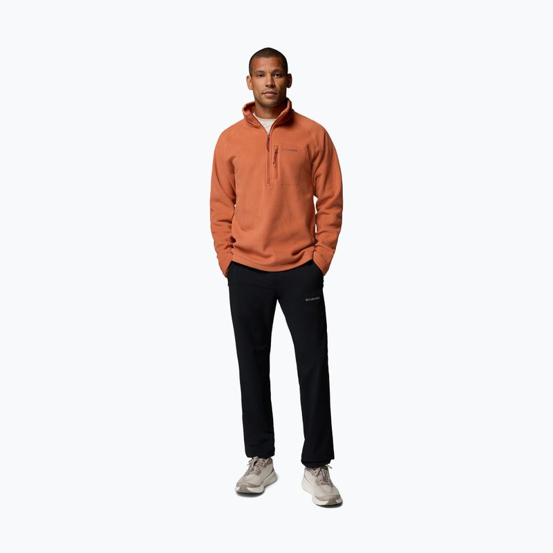 Pánska fleecová mikina Columbia Fast Trek III Half Zip Teak Brown 2