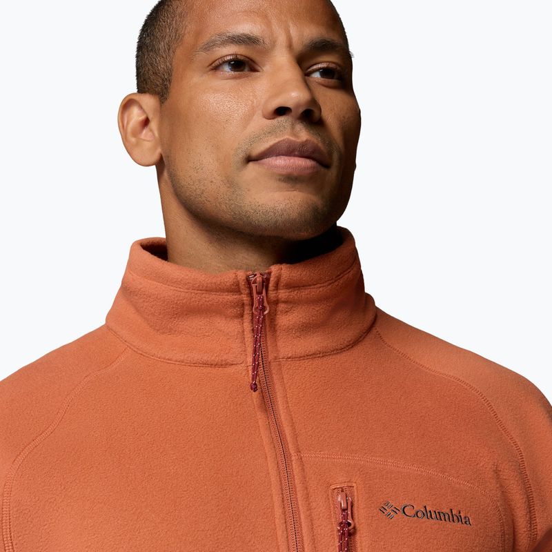 Pánska fleecová mikina Columbia Fast Trek III Half Zip Teak Brown 5