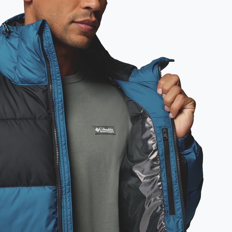 Pánska zateplená bunda Columbia Pike Lake II Hooded phoenix blue/black 9