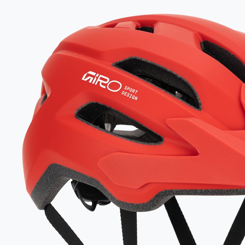 Cyklistická prilba Giro Fixture II matte flame red 7