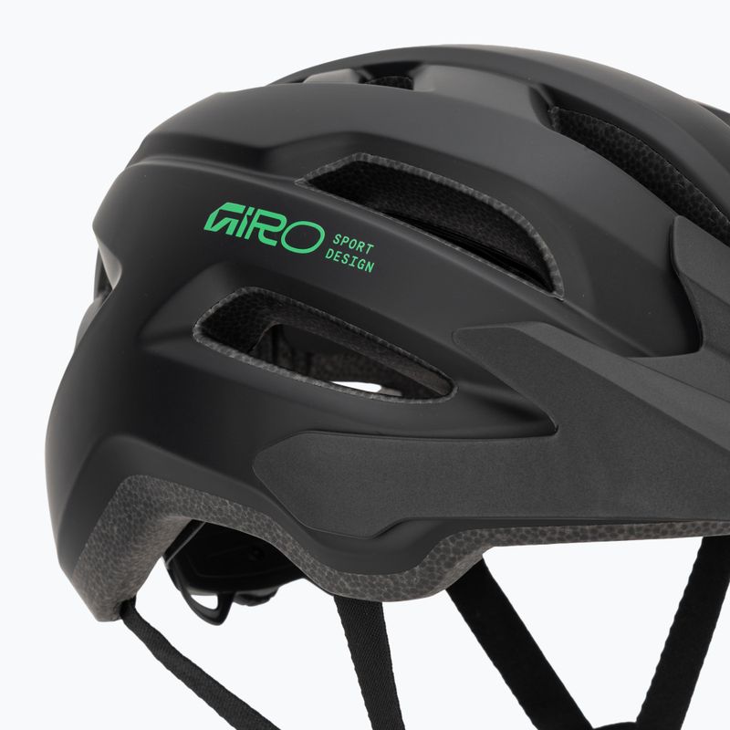 Detská cyklistická prilba Giro Fixture II MIPS matte black/vivid green 8