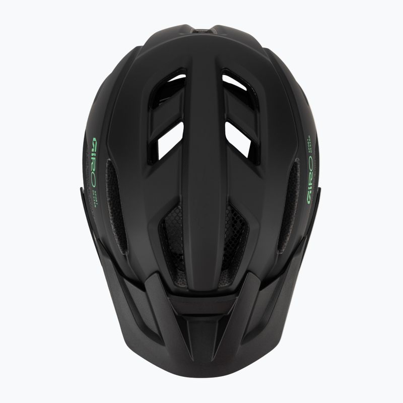 Detská cyklistická prilba Giro Fixture II matte black/vivid green 6