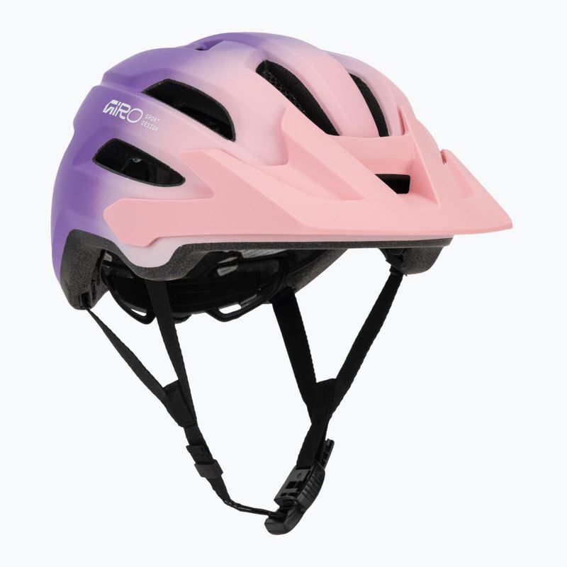 Detská cyklistická prilba Giro Fixture II matte light pink/purple fade