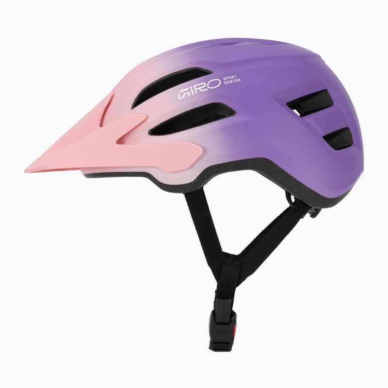 Detská cyklistická prilba Giro Fixture II matte light pink/purple fade 3