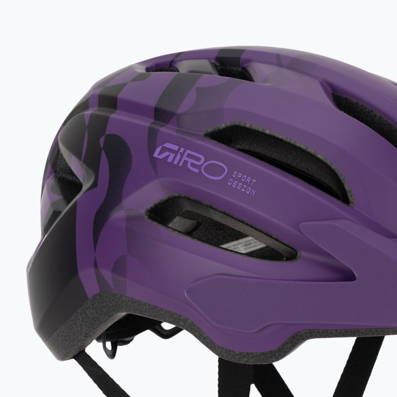 Detská cyklistická prilba Giro Fixture II matte purple rush 7