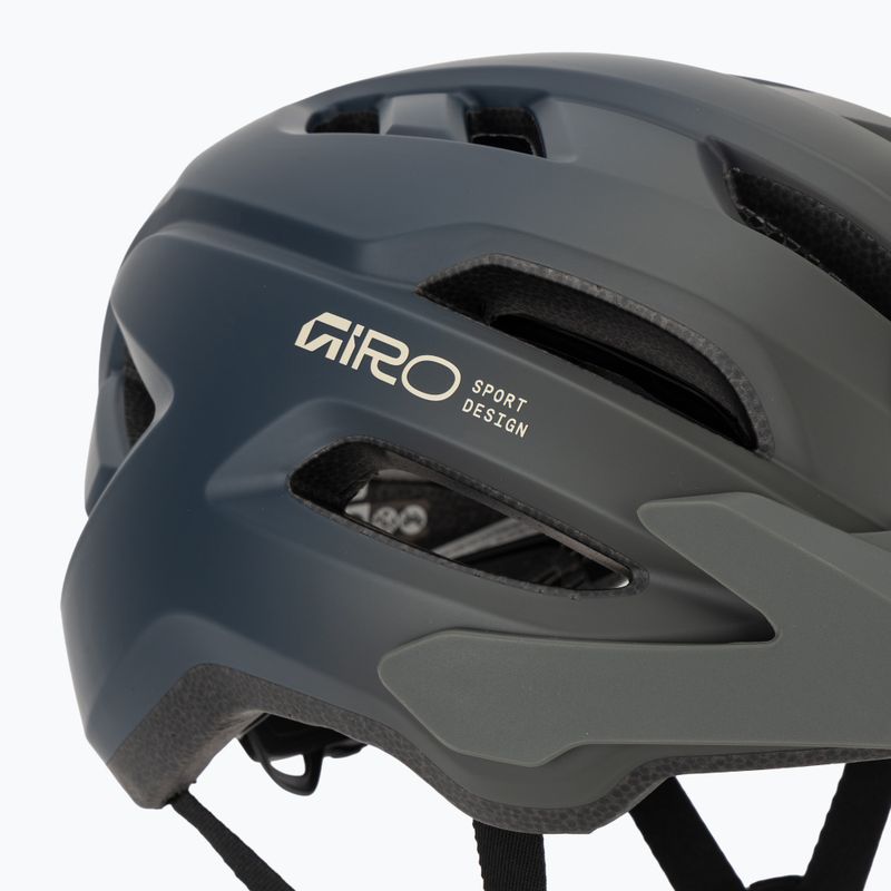 Detská cyklistická prilba Giro Fixture II matte dark sage/sapphire fade 7