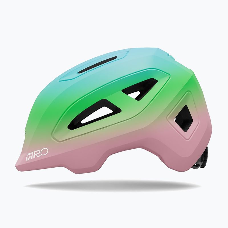 Detská cyklistická prilba Giro Scamp II matte light pink/green fade 2