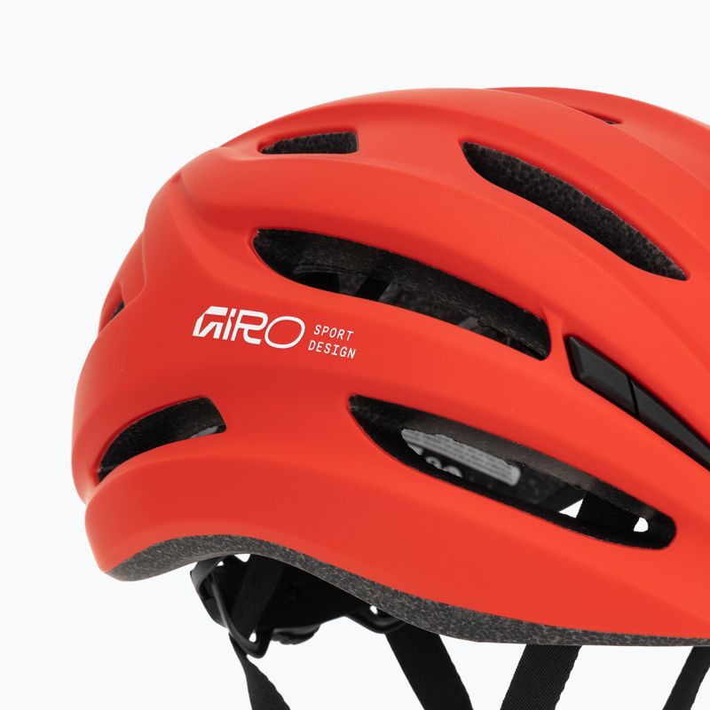 Cyklistická prilba Giro Isode II matte flame red 8