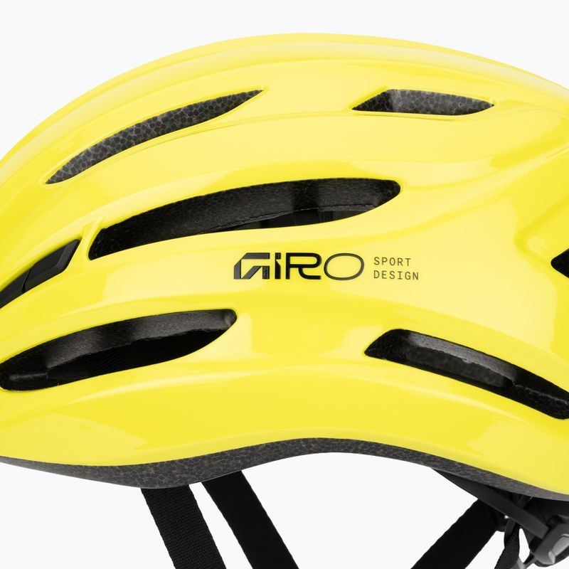 Cyklistická prilba Giro Isode II gloss hi viz yellow 7