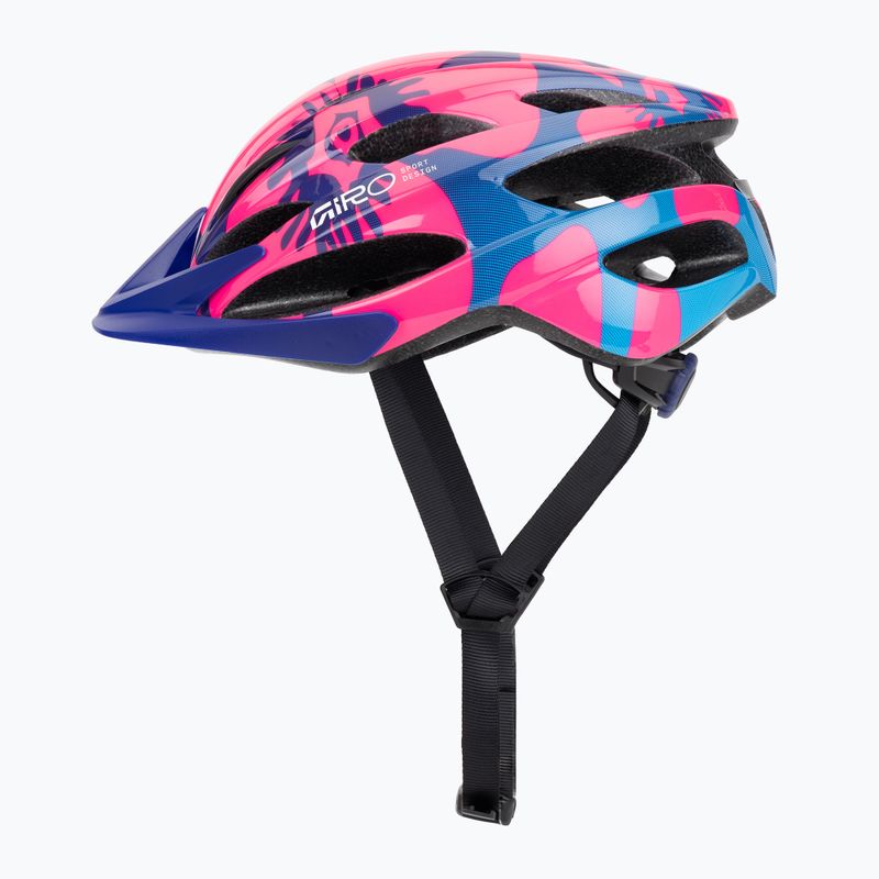 Detská cyklistická prilba Giro Raze pink flowers 3