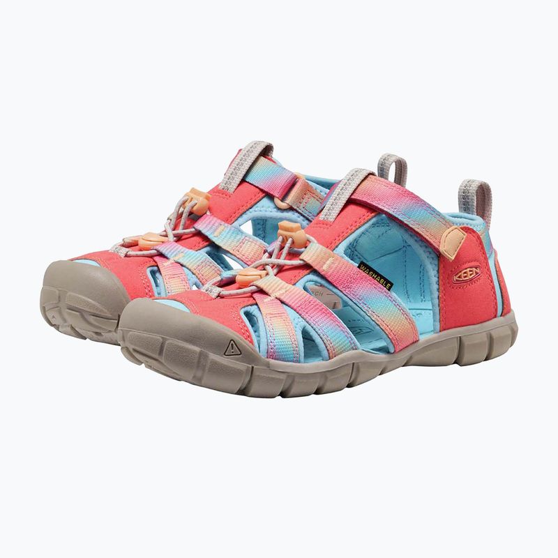 Juniorské sandále KEEN Seacamp II CNX ombre pink lemonade 5