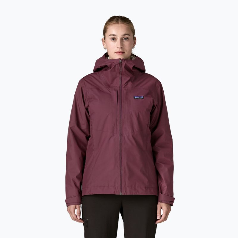 Dámska nepremokavá bunda Patagonia Insulated Boulder Fork Rain berry fig