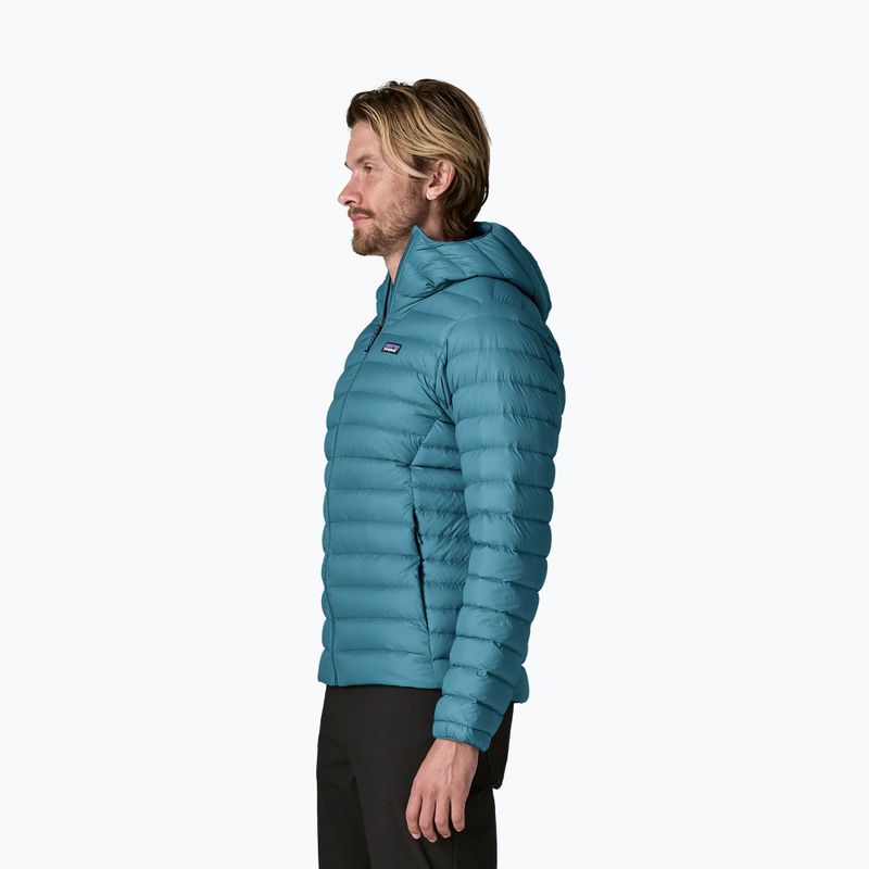 Pánska páperová bunda Patagonia Down Sweater Hoody glacial blue 3