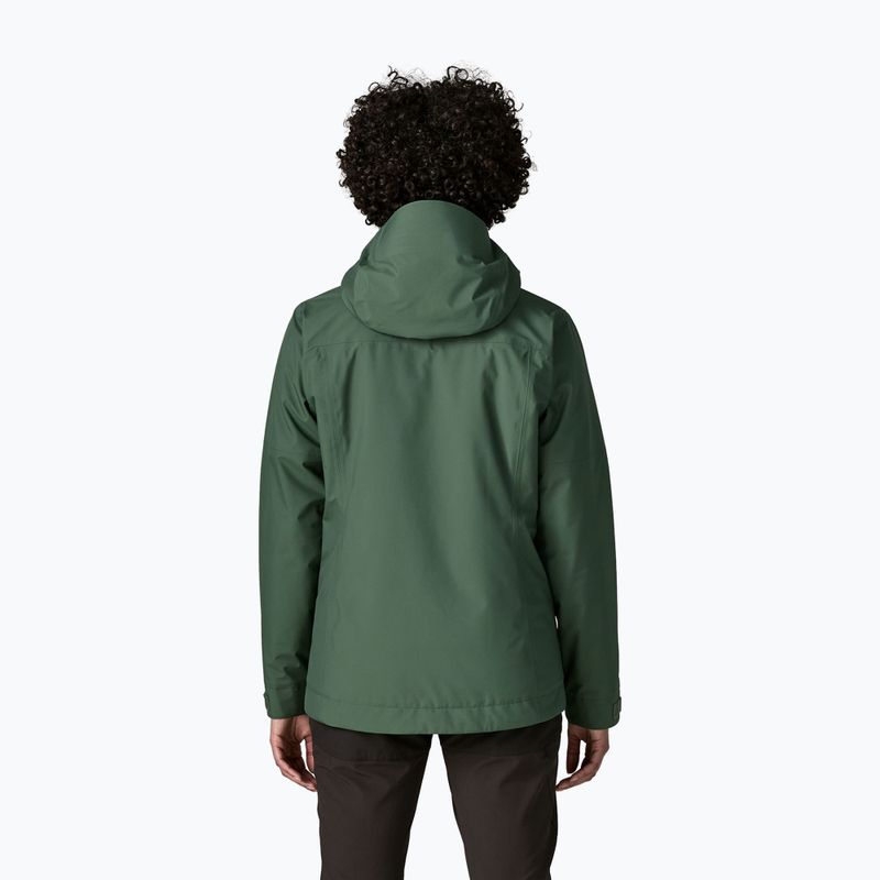 Dámska nepremokavá bunda Patagonia Insulated Boulder Fork Rain canopy green 2