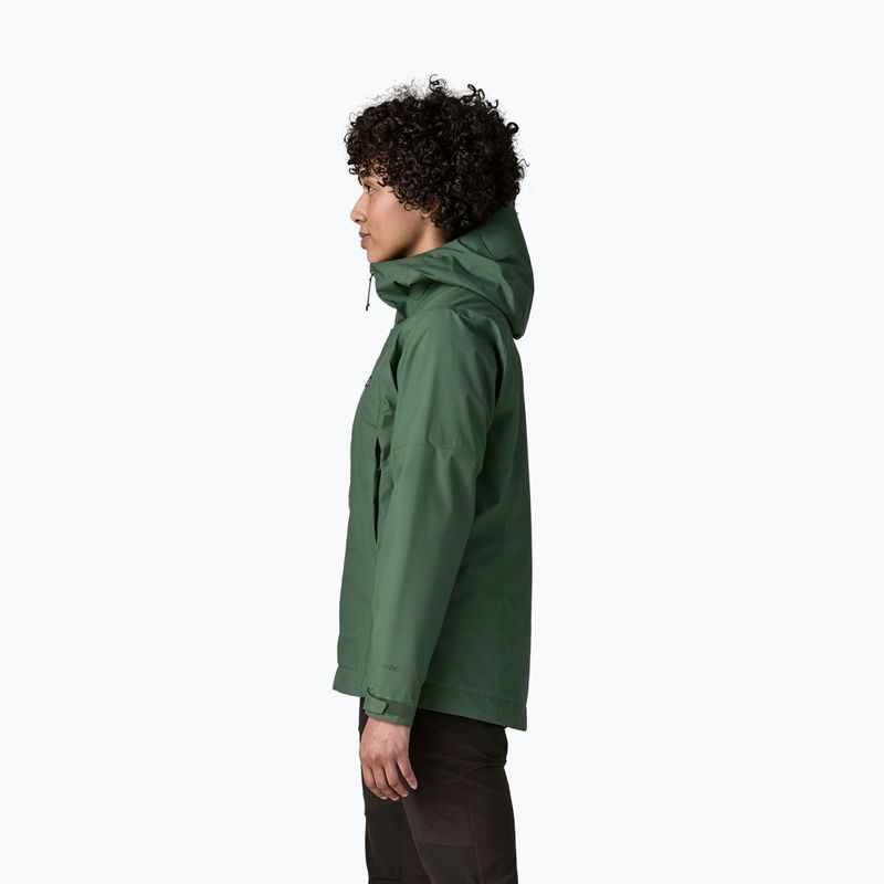 Dámska nepremokavá bunda Patagonia Insulated Boulder Fork Rain canopy green 3