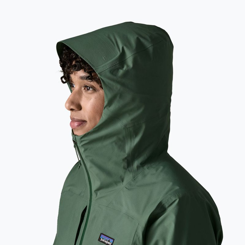 Dámska nepremokavá bunda Patagonia Insulated Boulder Fork Rain canopy green 4