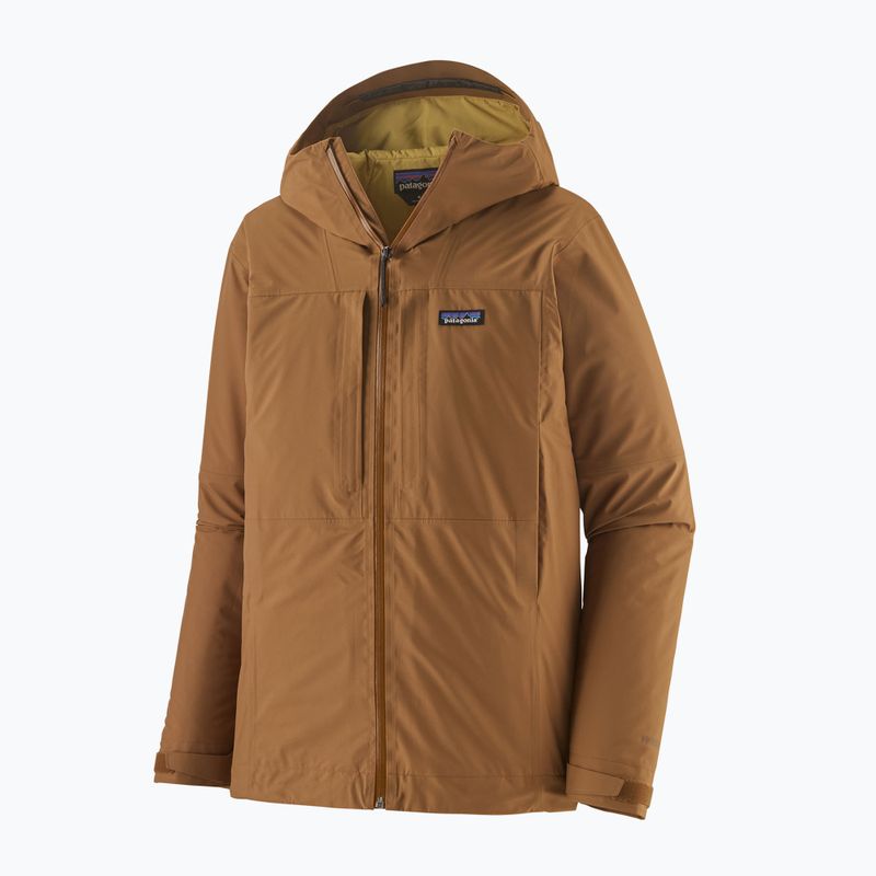 Pánska nepremokavá bunda Patagonia Insulated Boulder Fork Rain deer brown 2