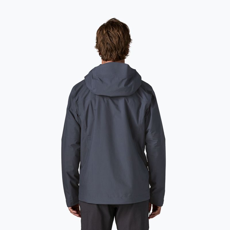 Pánska nepremokavá bunda Patagonia Insulated Boulder Fork Rain smolder blue 2