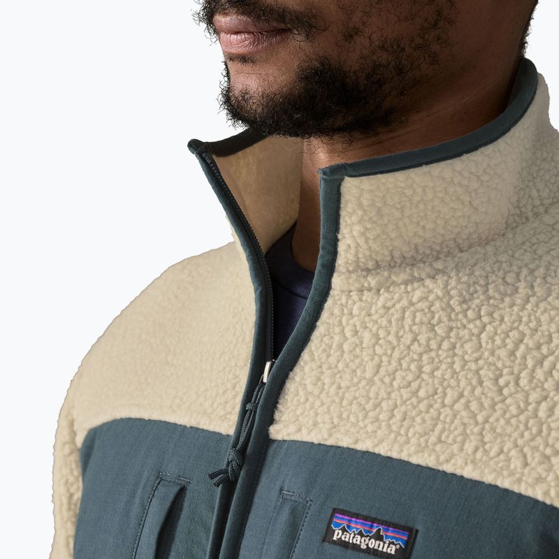 Pánska fleecová mikina Patagonia Retro Pile Patch pelican 4