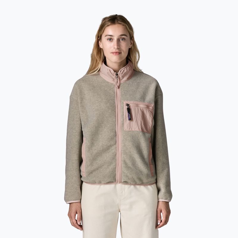 Dámska fleecová mikina Patagonia Synchilla oatmeal heather w/pink frost