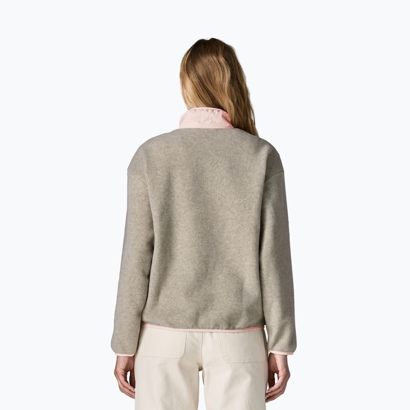 Dámska fleecová mikina Patagonia Synchilla oatmeal heather w/pink frost 2