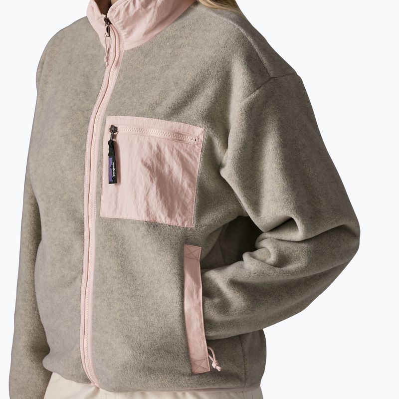 Dámska fleecová mikina Patagonia Synchilla oatmeal heather w/pink frost 4