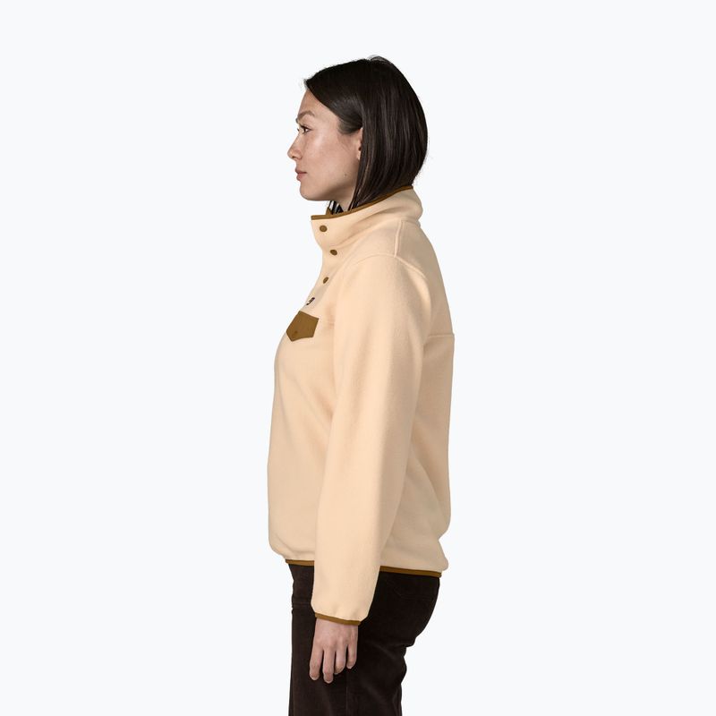 Dámska fleecová mikina Patagonia Lightweight Synchilla Snap-T Pullover natural 3