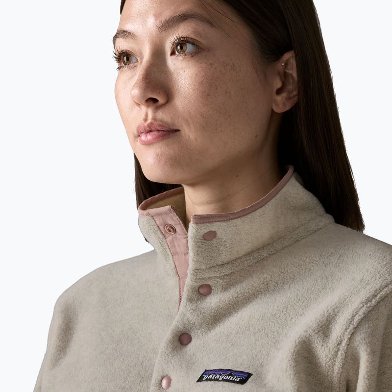 Dámska fleecová mikina Patagonia Lightweight Synchilla Snap-T Pullover oatmeal heather w/moonrise taupe 5