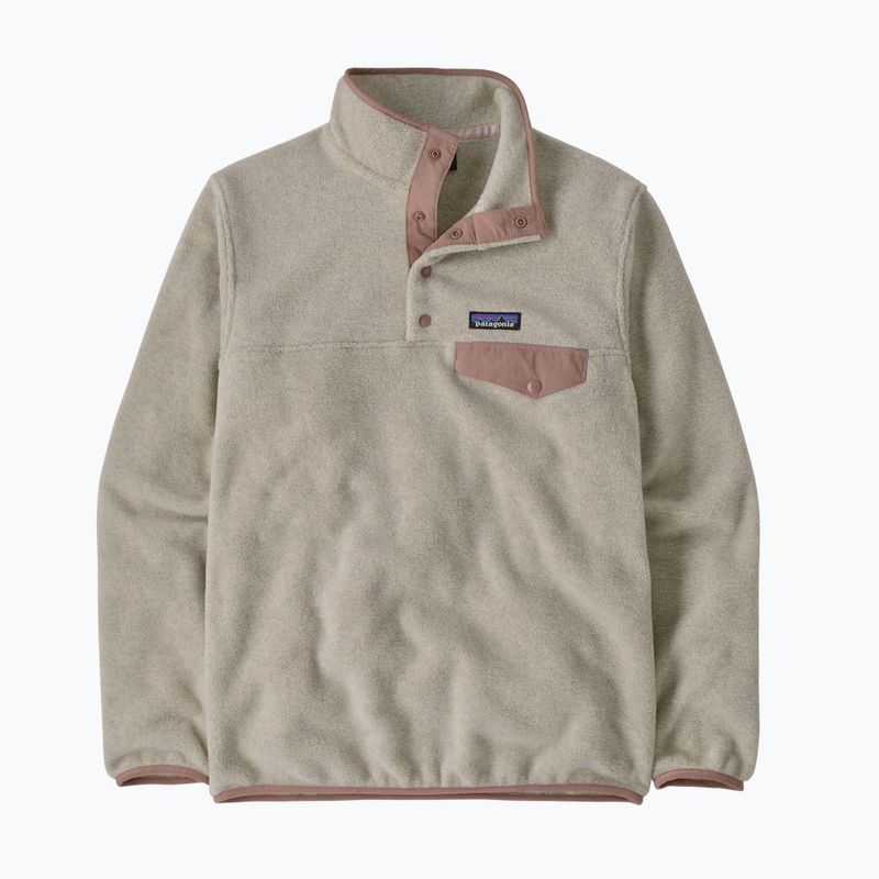 Dámska fleecová mikina Patagonia Lightweight Synchilla Snap-T Pullover oatmeal heather w/moonrise taupe 7