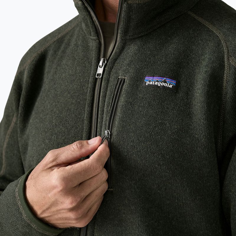 Pánska trekingová mikina Patagonia Better Sweater Fleece old growth green 5