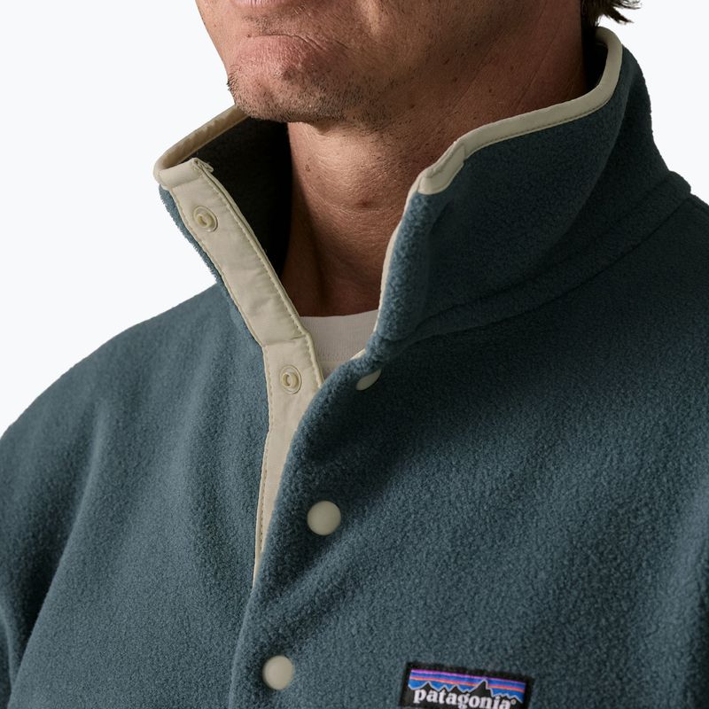 Pánska fleecová mikina Patagonia Lightweight Synchilla Snap-T Pullover summit blue 4
