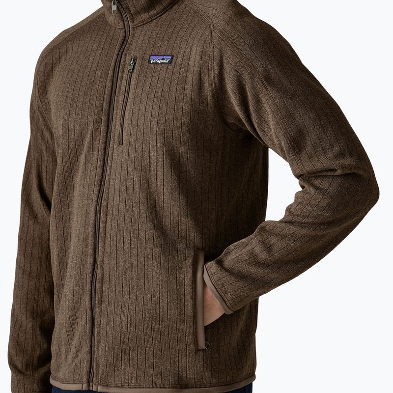 Pánska trekingová mikina Patagonia Better Sweater Fleece marlow brown rib knit 4