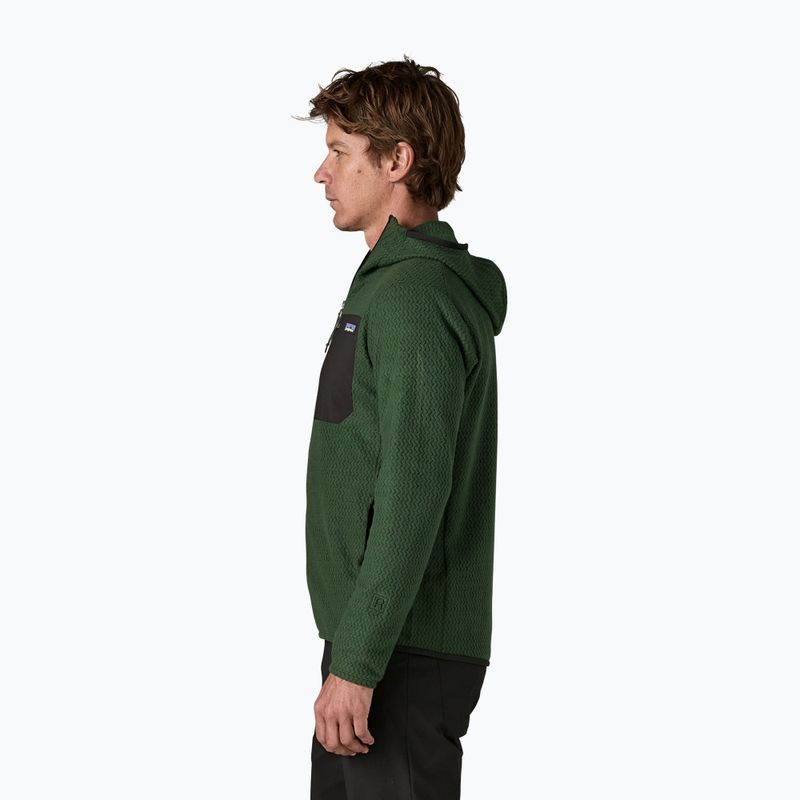 Pánska trekingová mikina Patagonia R1 Air Full-Zip Hoody treeline green 3