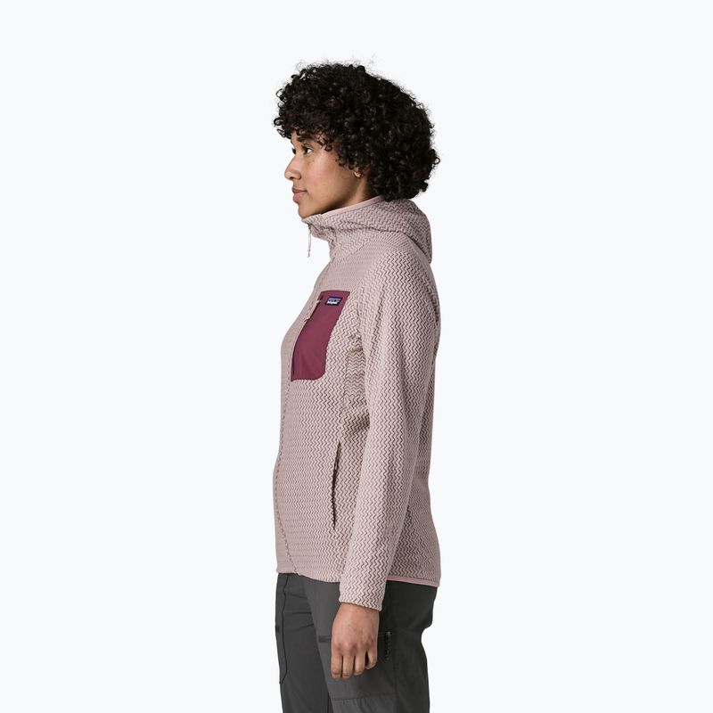 Dámska fleecová mikina Patagonia R1 Air Full-Zip Hoody stingray mauve 3
