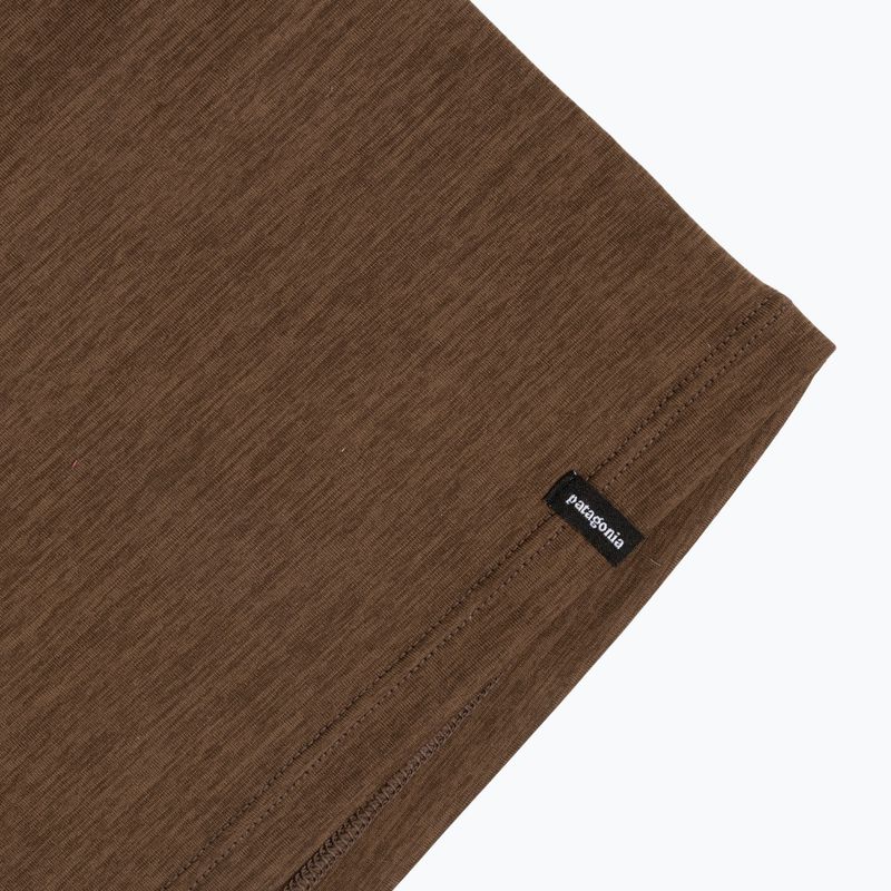 Pánske tričko longsleeve Patagonia Cap Cool Daily Boardshort Logo LS berm brown - light berm brown x-dye 5