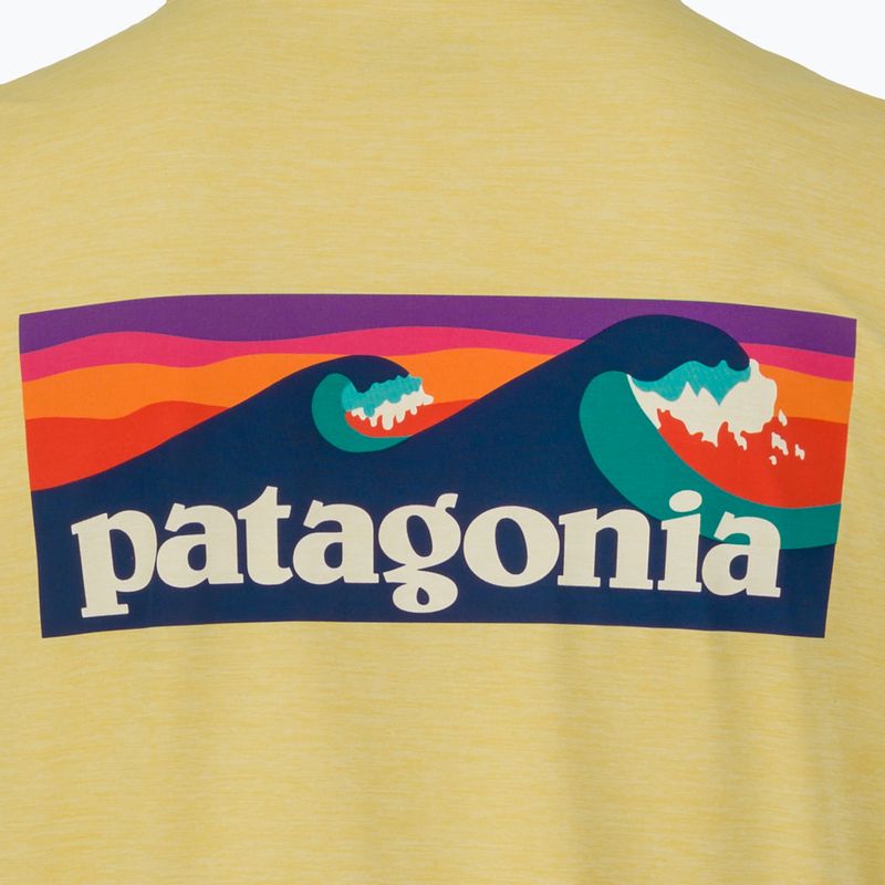 Pánske tričko Patagonia Capilene Cool Daily Boardshort Logo limestone yellow - light limestone yellow x-dye 5