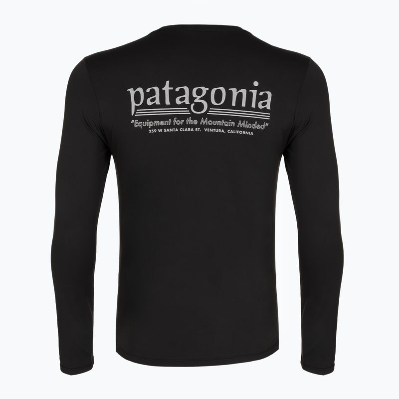 Pánske trekové tričko longsleeve Patagonia Cap Cool Daily Hut Tripper LS black 2